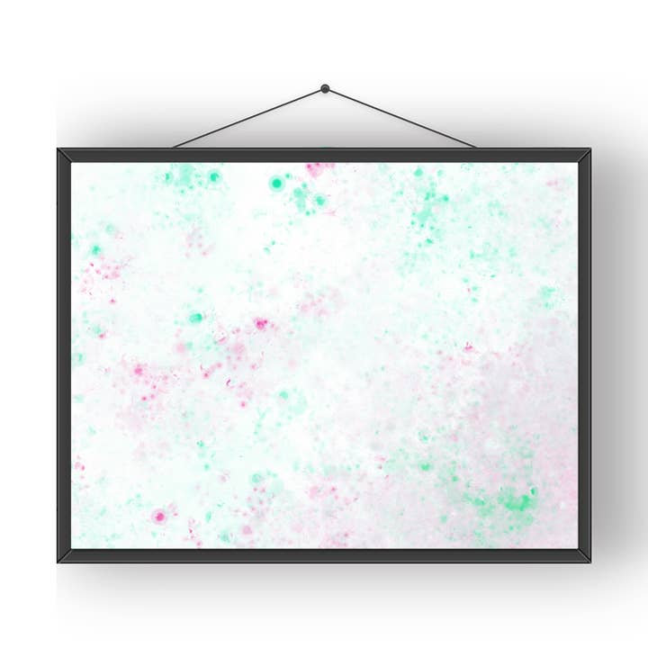 Abstract Color Pop Pink and Green Art Print 004 for wholesale by Modera Studio