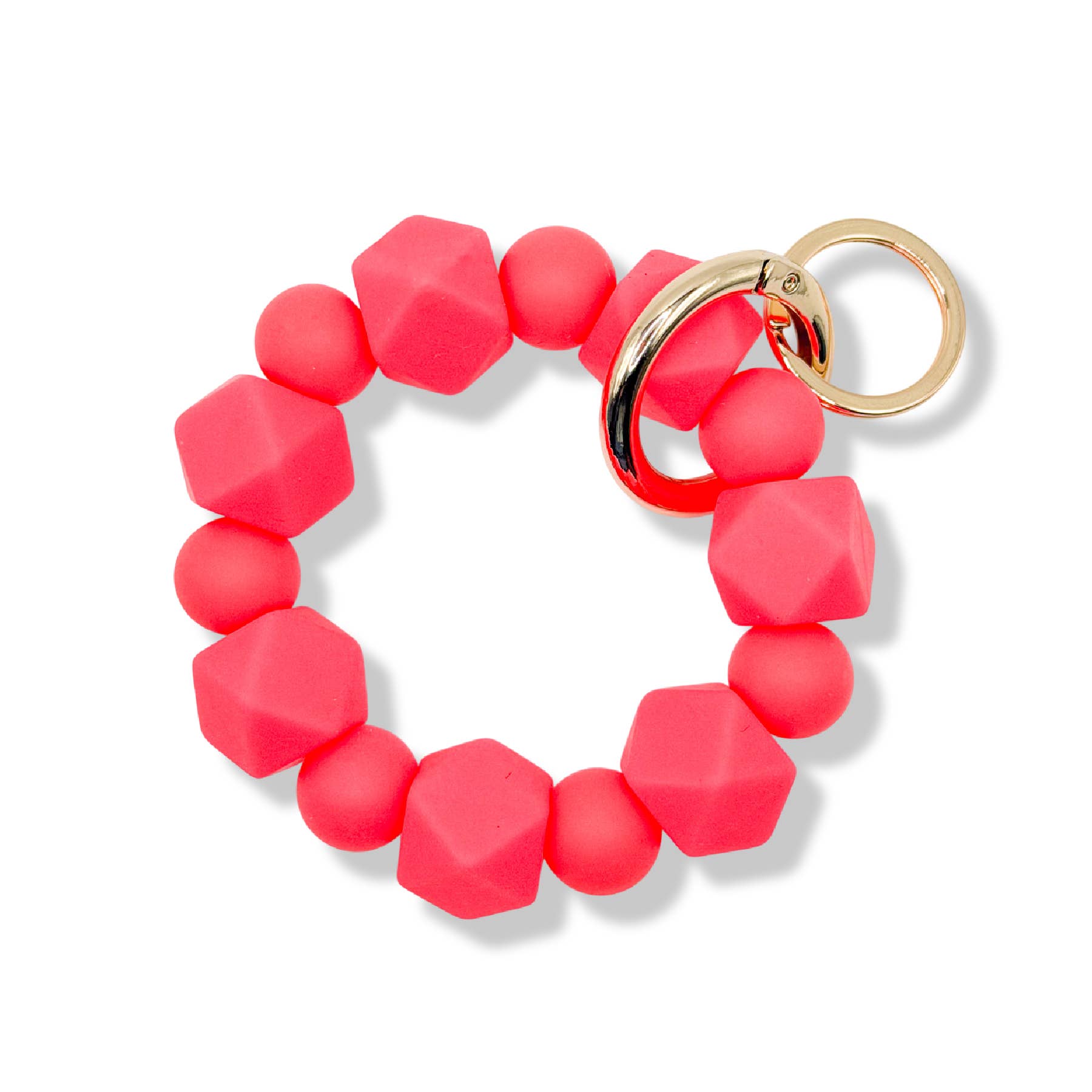 Cleary Lane – wholesale Keychain – Women's – Beaded Wristlet Keychain Hexagon Silicone5