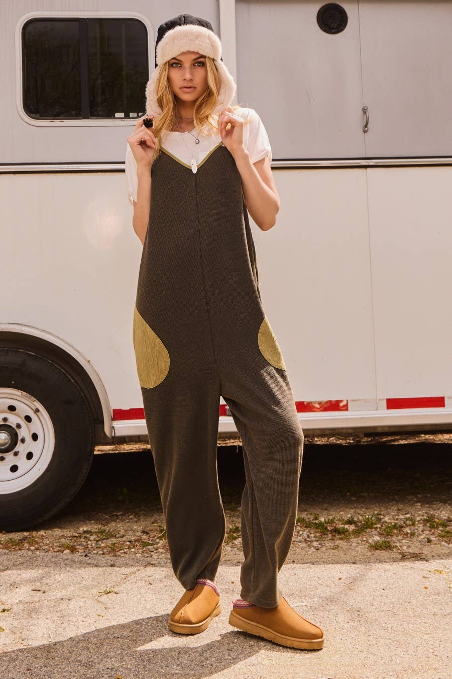 Oddi - Wholesale Jumpsuit - Women's - Plus Acid Washed Oversized  Jumpsuits3