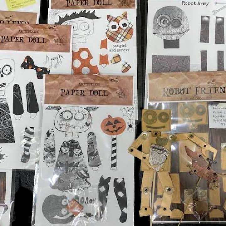 Shannon Marie Makes – wholesale DIY craft kit – Extra Large Robot Friend Articulated Paper Doll Kit2