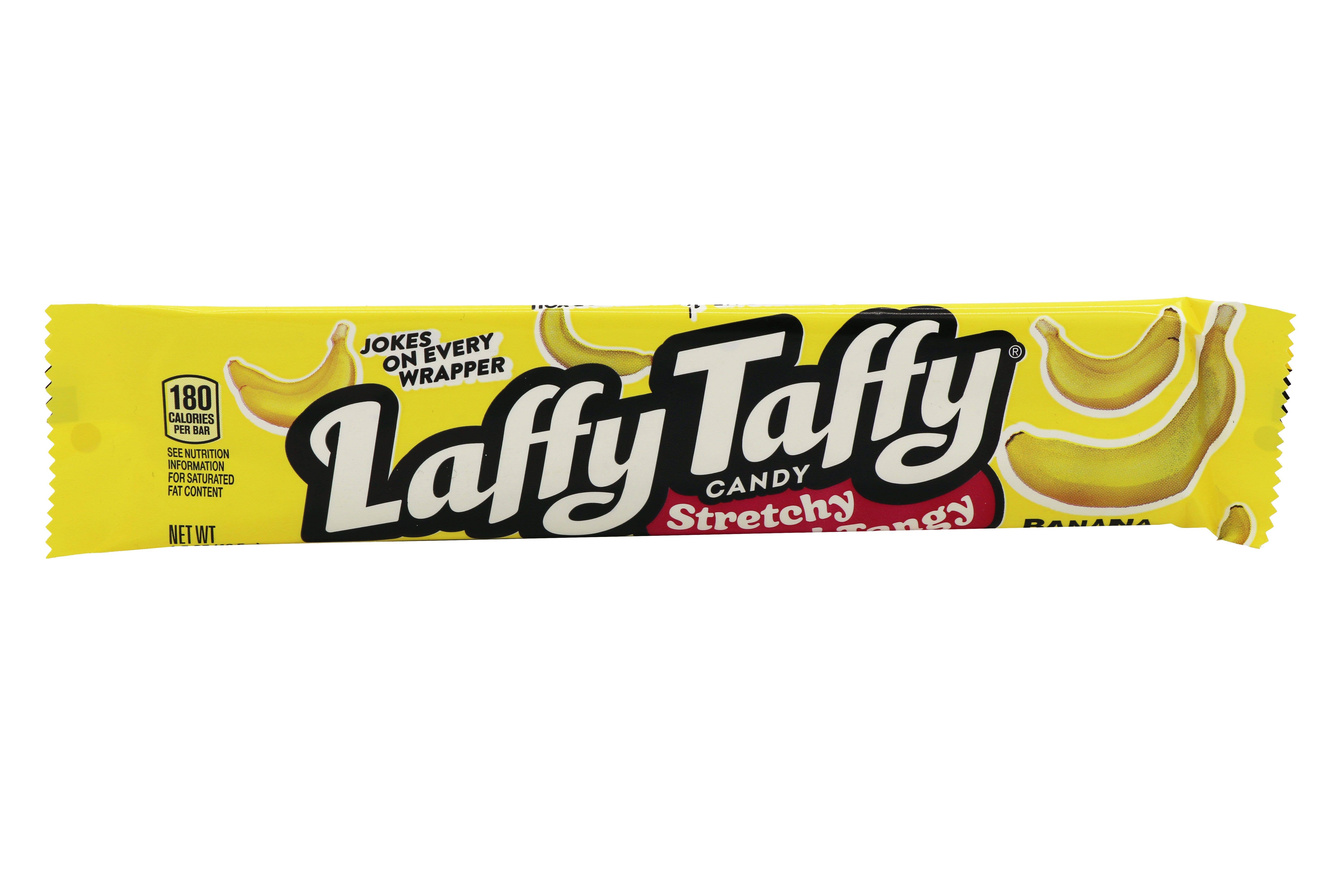 Grandpa Joe's Candy Shop - Wholesale Taffy - Laffy Taffy Candy 1.5oz Bars, Banana, 24ct1