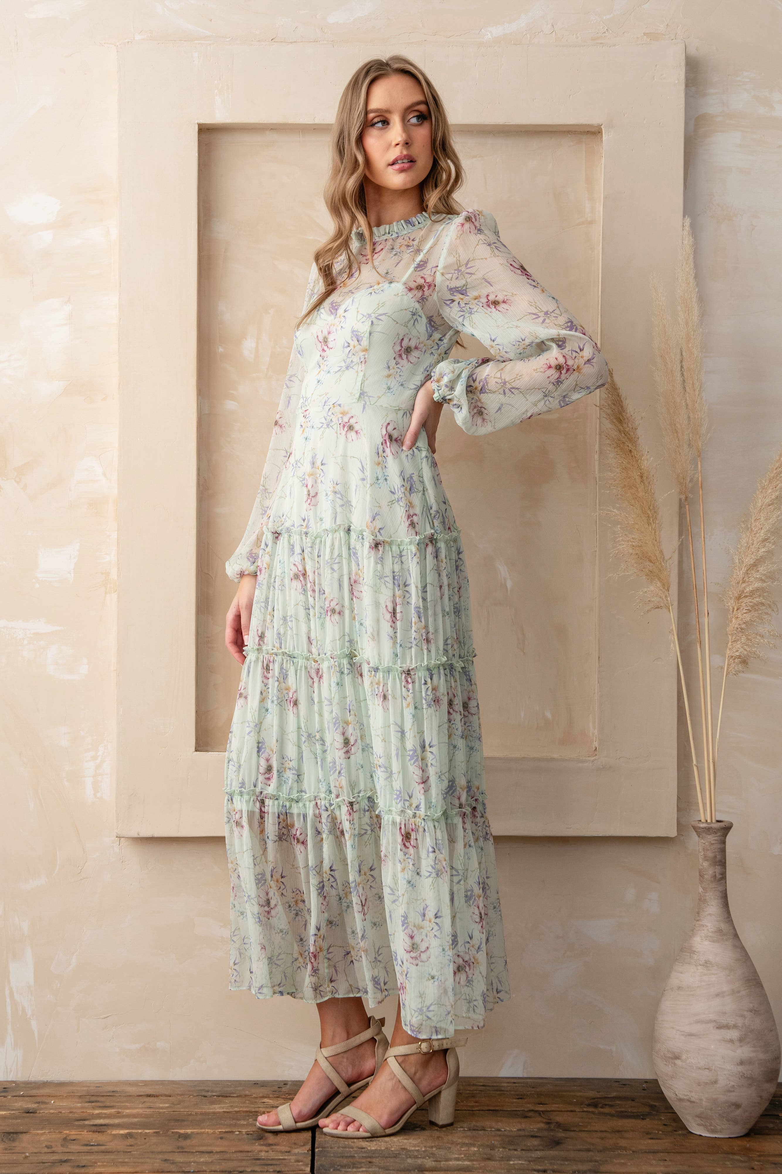 Rosemore Couture - Vente Robe – femme - ROBE À IMPRIMÉ FLORAL COL CŒUR10