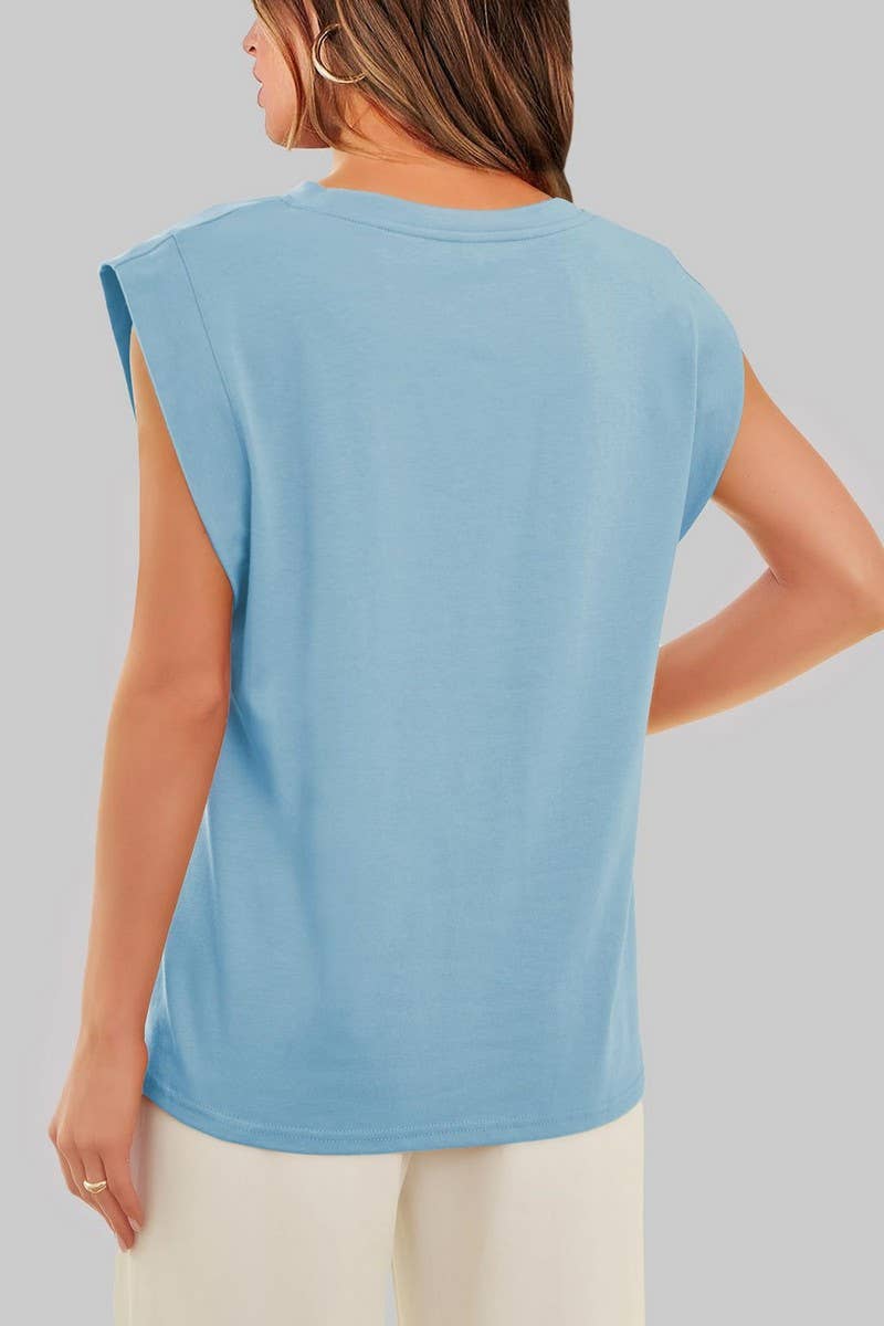 Lily Clothing - Wholesale T-Shirt - Women's - ROUND NECK LOOSE SHORT SLEEVE T SHIRT_CWTSTS03317