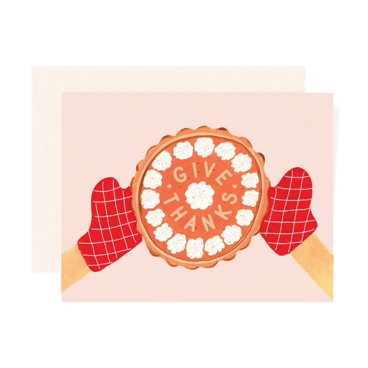 Pumpkin Pie Card for wholesale by Paige & Willow
