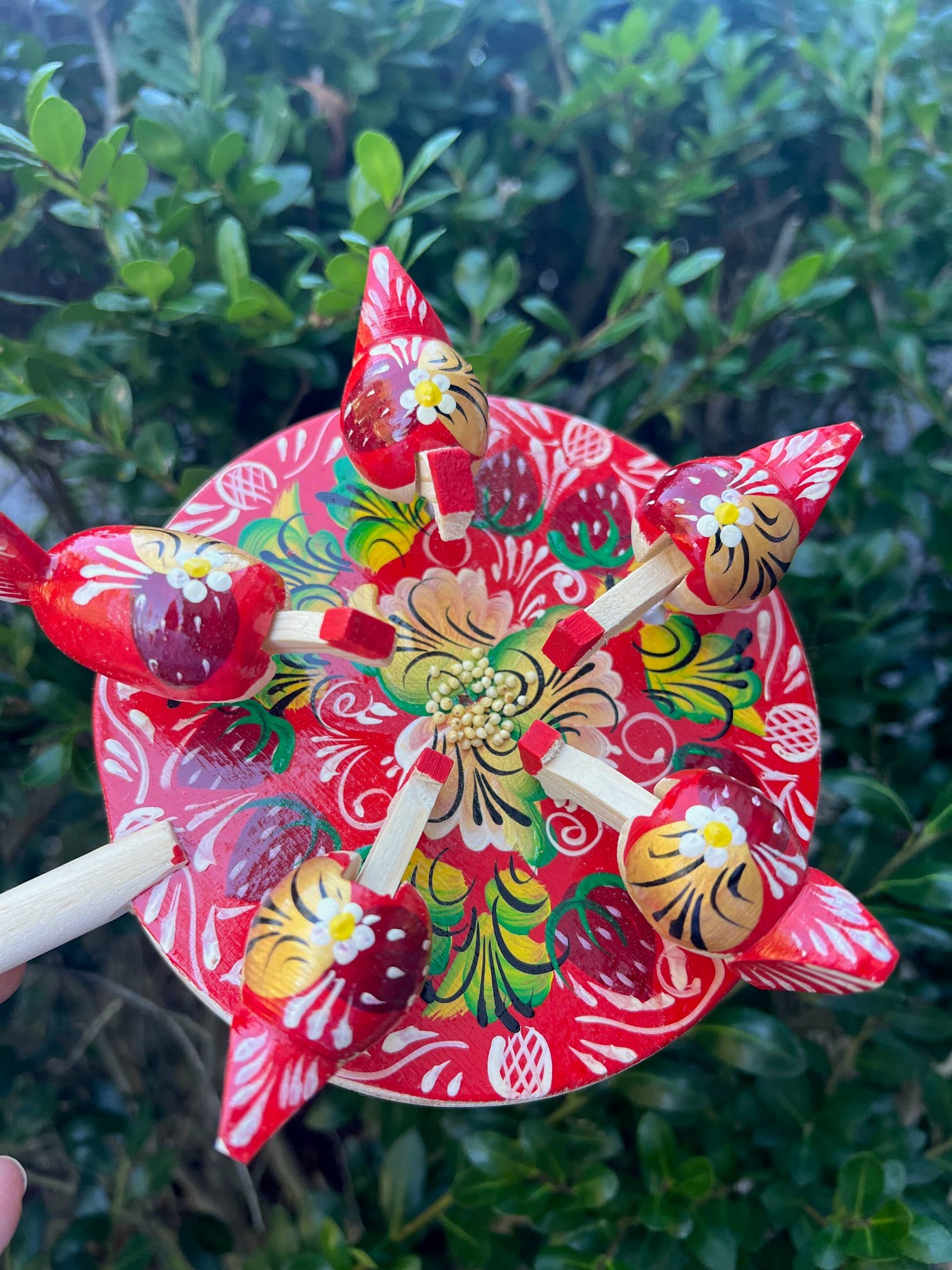 GSZ corporation DBA Gabriella's Gifts - Wholesale Wood Toy - Kids - Hand Painted Wooden Pecking Chickens Hens Toy5