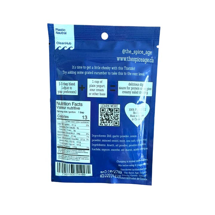 The Spice Age - Wholesale Birthday card - Birthday Cards - Send a Tzatziki Dip Mix! 2