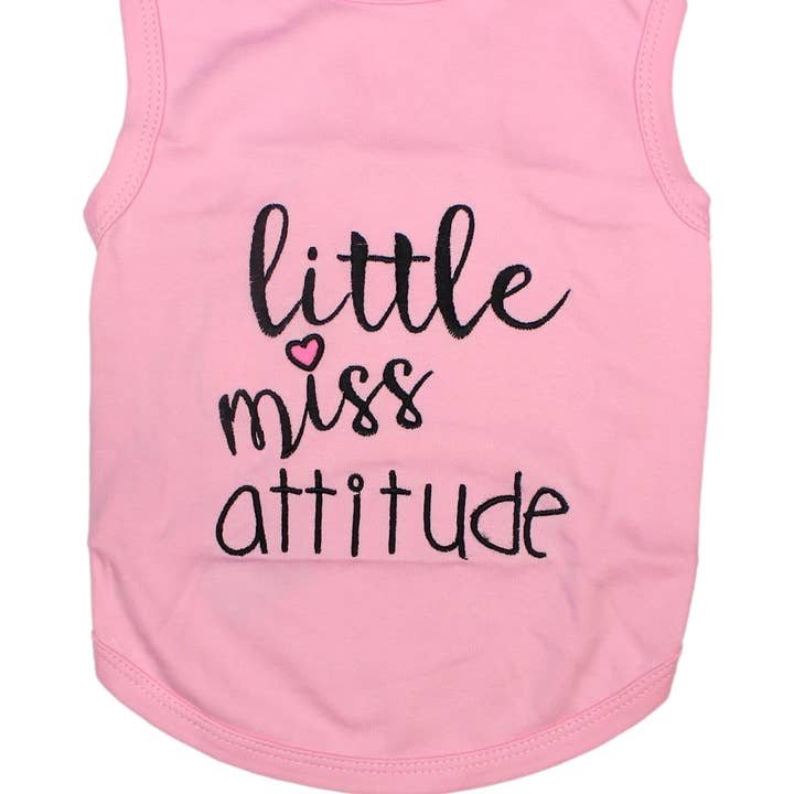 Parisian Pet® - Wholesale Pet Shirt - Dog - Little Miss Attitude Dog T-Shirt – Bold & Comfy Dog Apparel0