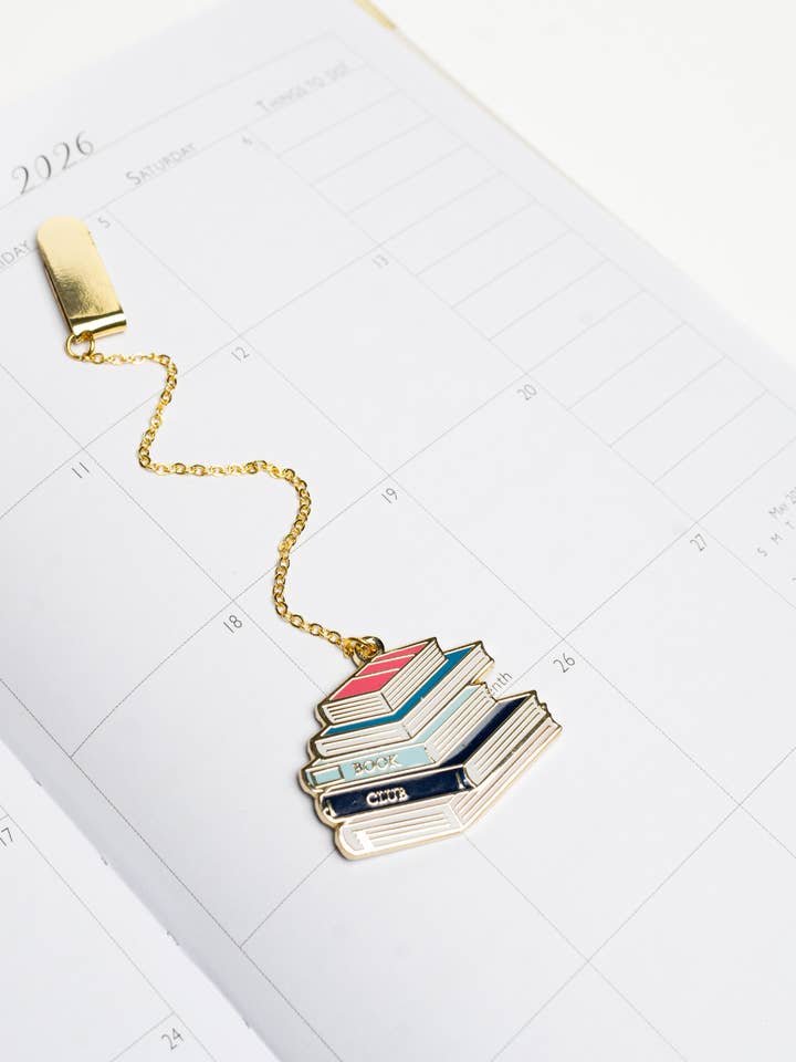 Enamel Bookmark | Book Club for wholesale by Planned and Proper