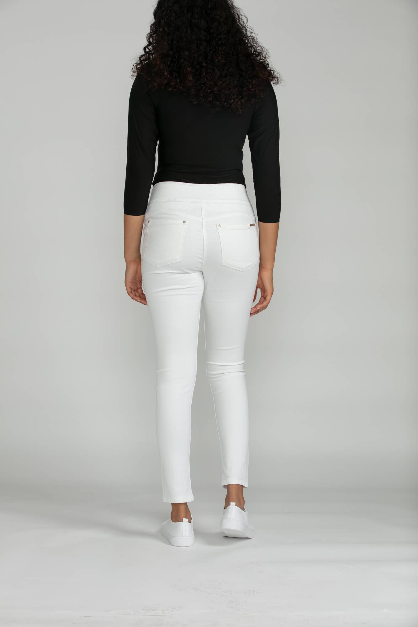 Bluberry Denim – Großhandel Jeans – Damen – BluberryDenim Elastischer Bund Slim White BBD-EW-ALONDRA5