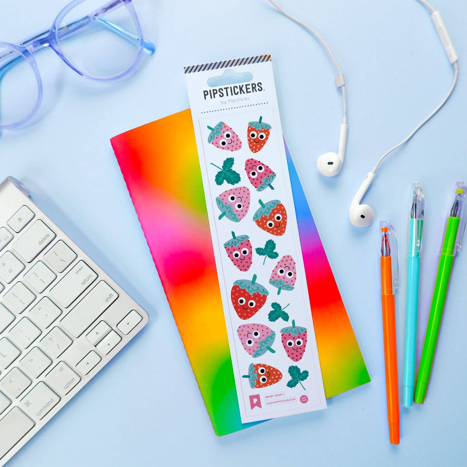 Pipsticks – wholesale Klistermärke – Googly Eyed Berry Goofy2