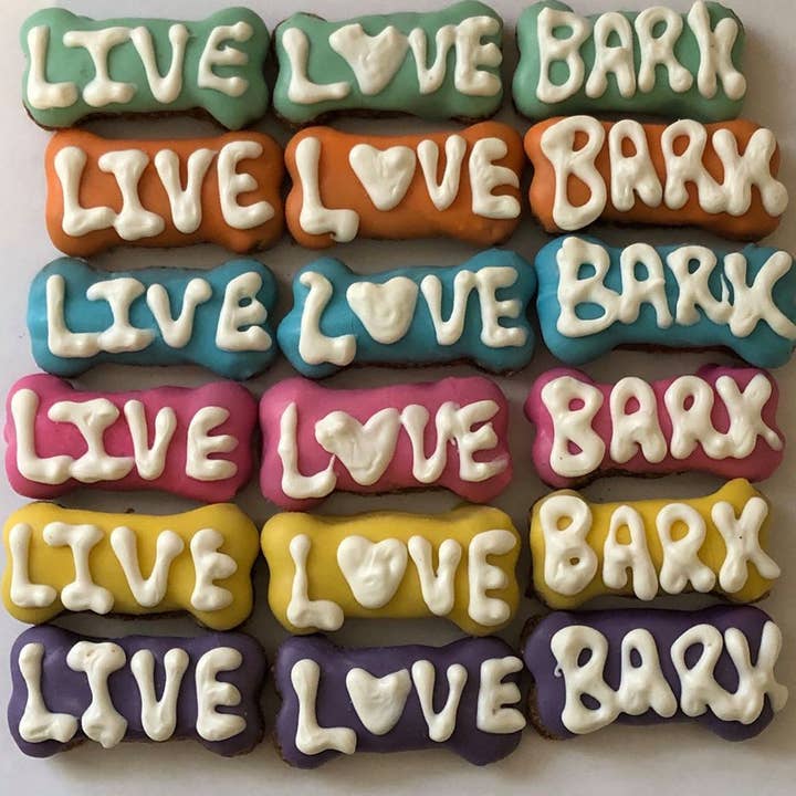 DELCO DOG CO. - Wholesale Pet Treats - Dog - LIVE, LOVE, BARK Mini Bones