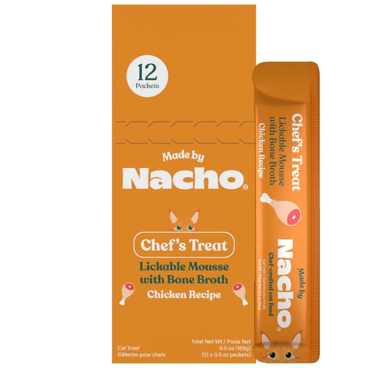 Lickable Mousse Treats Chicken Recipe - 12ct for wholesale by Made By Nacho
