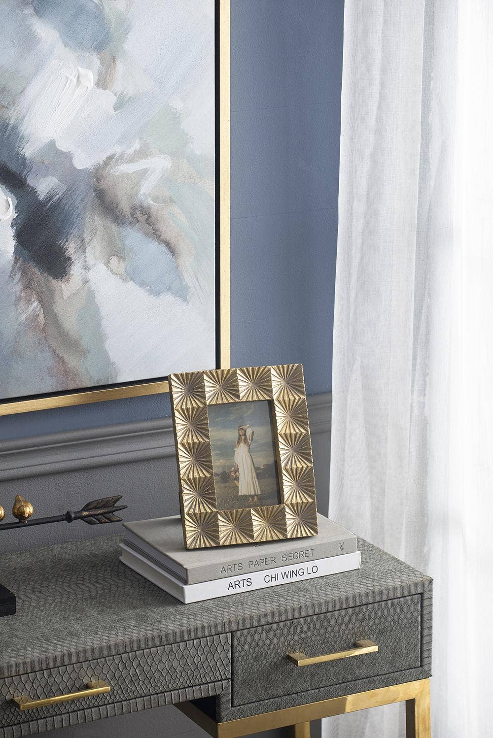 A&B Home Group Inc. - Wholesale Picture Frame - 7.5x9.5" Mathis 4x6" Photo Frame - Gold3