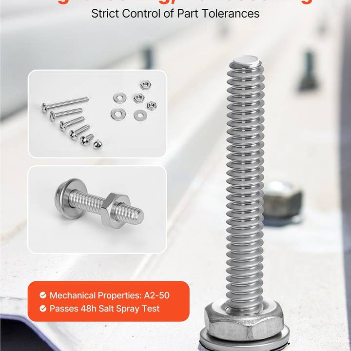 Naomi's Happy Place Shop - Wholesale Craft Tool - 1110 Pcs Bolts Nuts Assortment Kit Imperial Stainless Steel for Furniture3