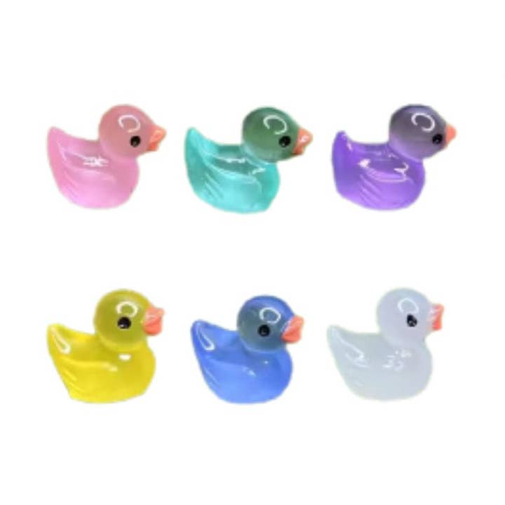 Brillano al buio - Anatre - Multicolore - ↑ 2 cm - 7 pz per la vendita all'ingrosso da parte di Trendhero.nl/b2b