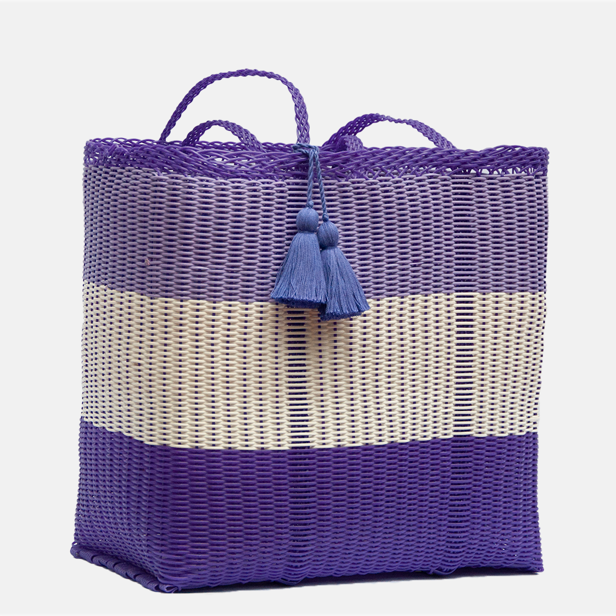 ixöq - Wholesale Tote Bag - Women's - Ixoq Recycled Plastic Cesta Tote Ex-Large ~ 3 Color Paneled8