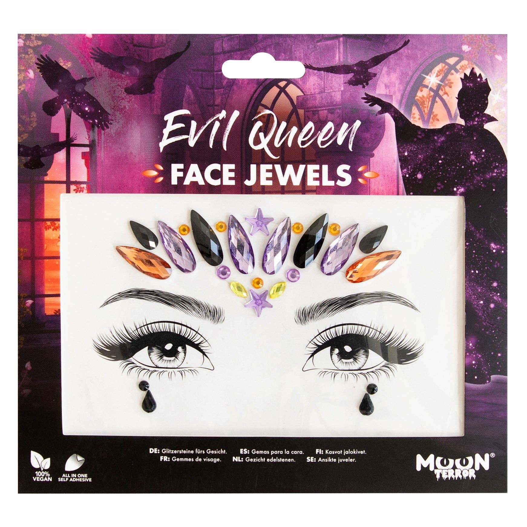 Moon Makeup – wholesale Kroppsglitter/skimmer – Halloween självhäftande ansiktsstenar, juveler och strass2