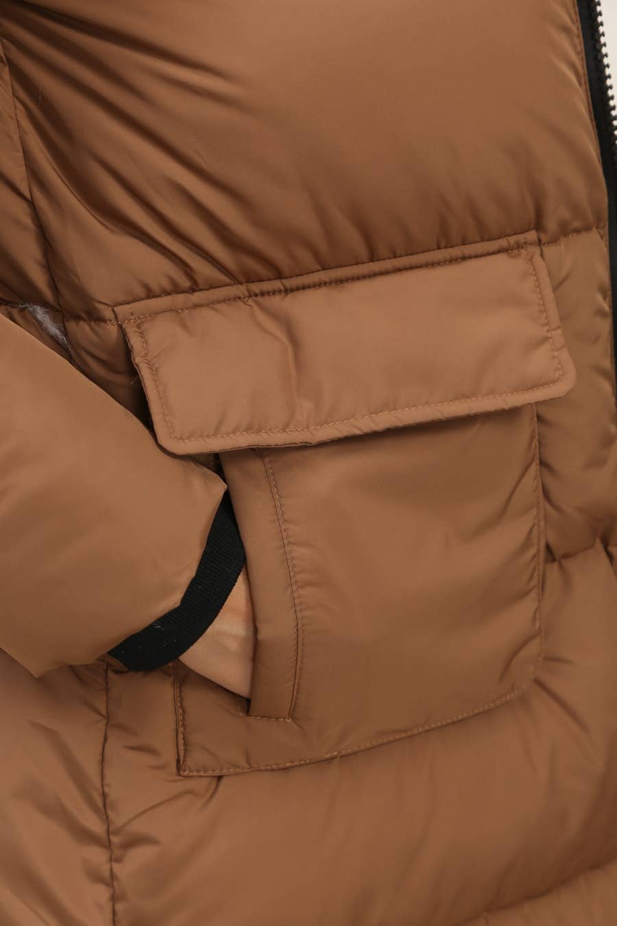 Attrait Paris - Vendita all'ingrosso Piumino - Donna - Giacca imbottita lunga trapuntata con collo alto15