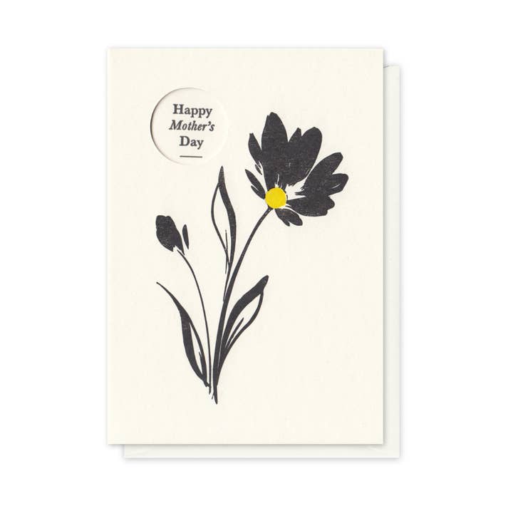 Floral Mother's Day Handcrafted Card - Letterpress Printed for wholesale by Alex & Olive