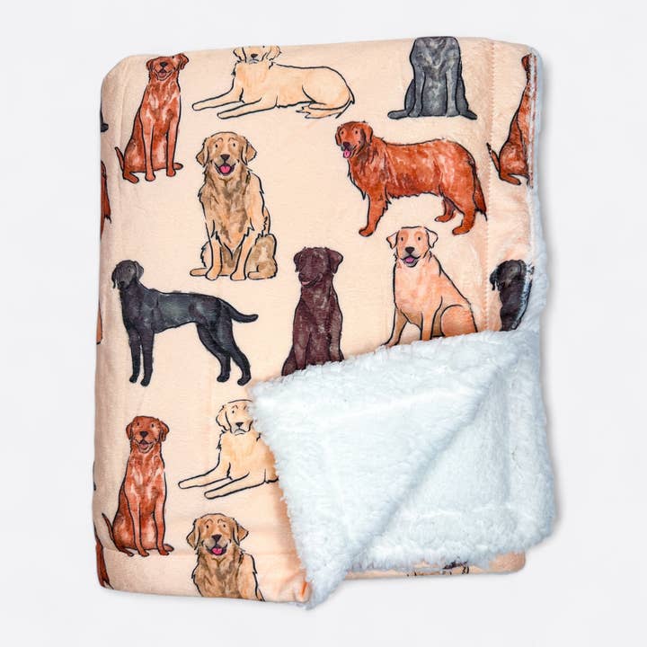 The Paw Print Boutique - Wholesale Pet blanket – Dog - The Labrador / Retriever Dog Blanket1