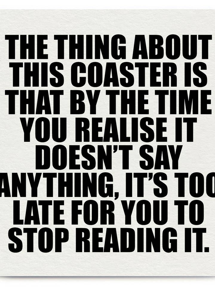 Regalo Divertido - Posavasos "No Dice Nada" de Hayden Kays para venta al por mayor de Brainbox Candy