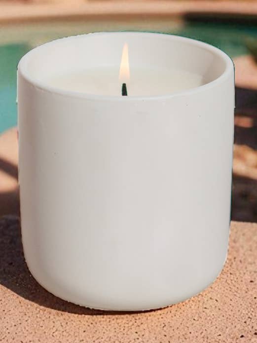 Île de Félicité : Bougie de Luxe Discrète au Chanvre, Crème de Mangue & Noix de Coco pour la vente par The Modern Sonoran