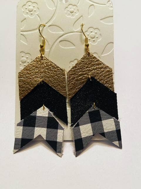 3 Tiered Chevron for wholesale by K Leather Designs