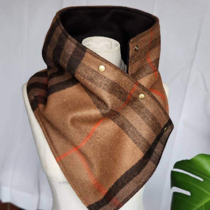 Grandma Skills - Wholesale Scarf - Women's - Snap Cowl-Dutton Plaid4
