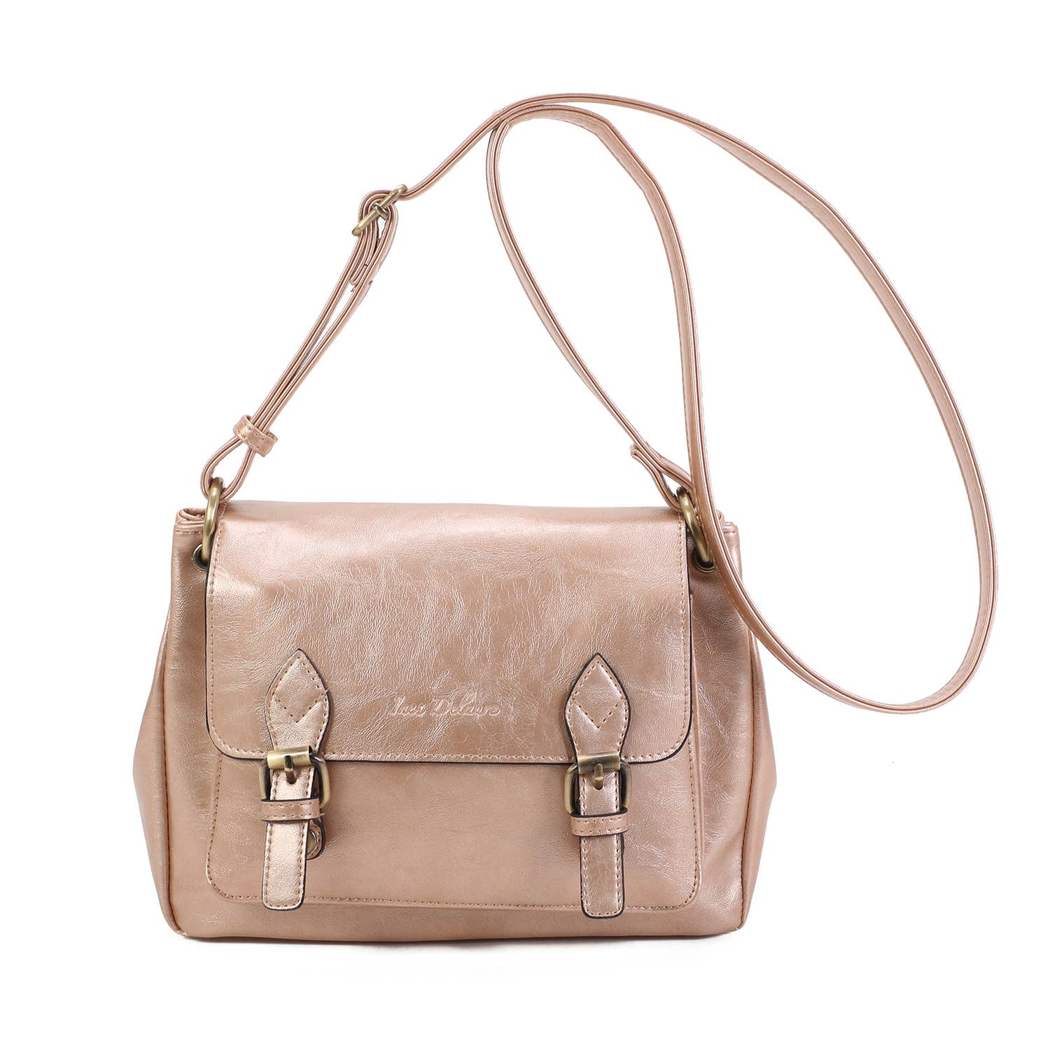 INES DELAURE - Wholesale Shoulder Bag - Women's - Compartmentalized satchel, satchel shape, medium size13