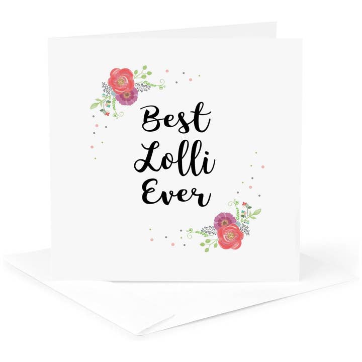 3dRose, La mejor abuela de todas, bonitas flores rosas en acuarela, Tarjeta de felicitación para venta al por mayor de 3dRose