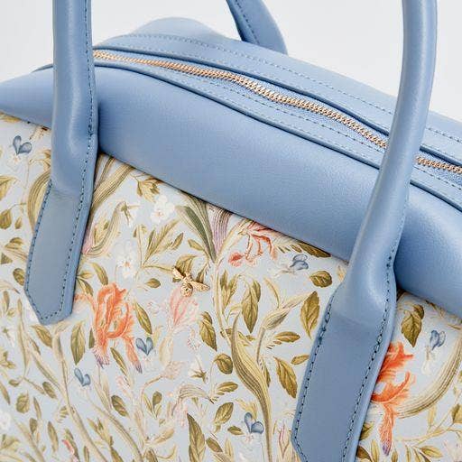 Fable England - Wholesale Handtas met handvat - Dames - FABLE Eloise grote bowlingtas - Irisblauw