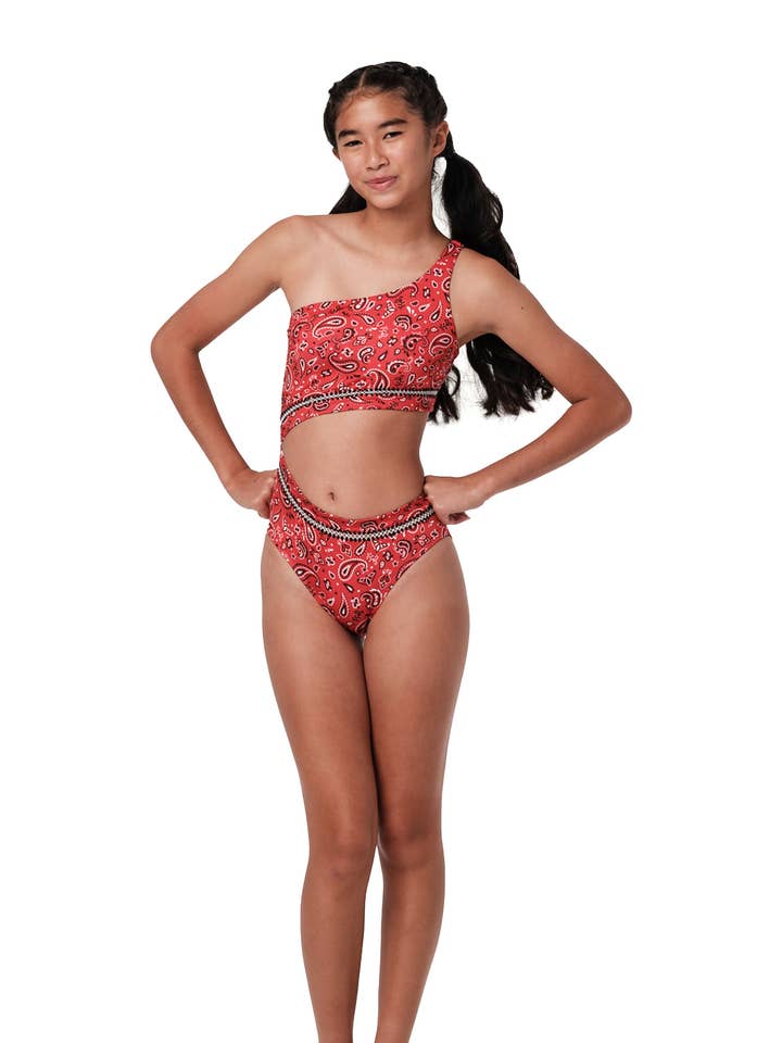 Détails - Bandana Rouge Une Pièce pour la vente par Submarine