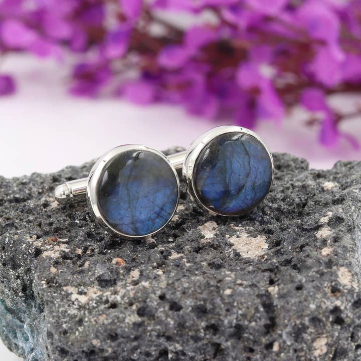 Jay Jools - Wholesale Cufflinks - Labradorite Cufflinks: 925 Silver Men's Handmade Jewelry9