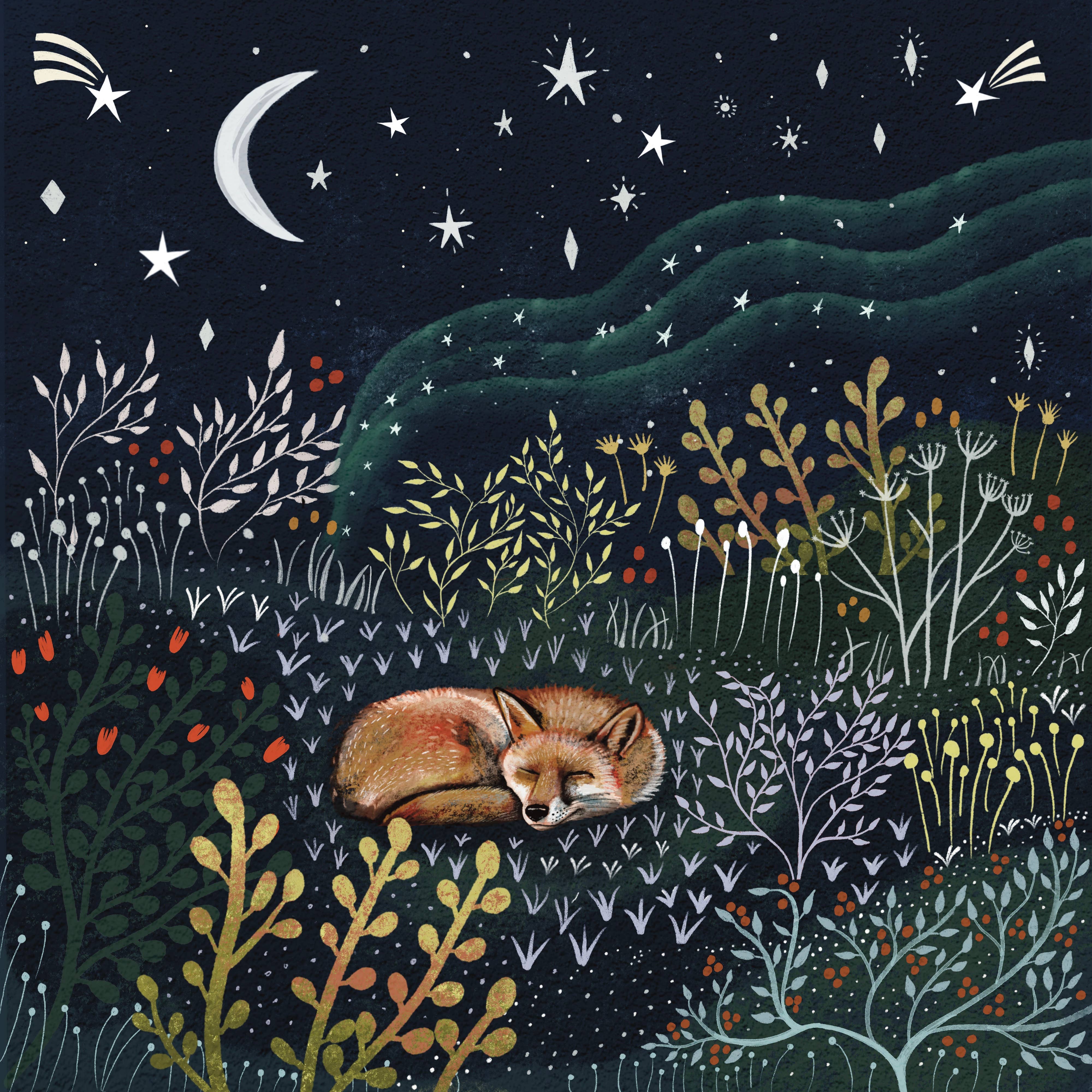 Glitter and Earth – wholesale Season’s Greetings card – Winter fox1