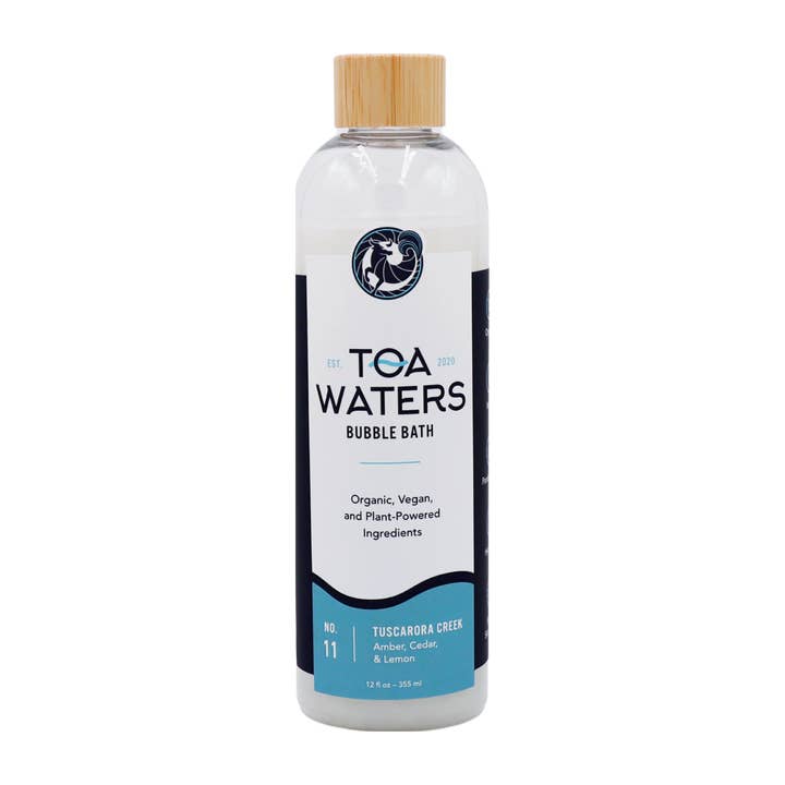 Tuscarora Creek Bubble Bath - Amber, Cedar, and Lemon for wholesale by TOA Waters