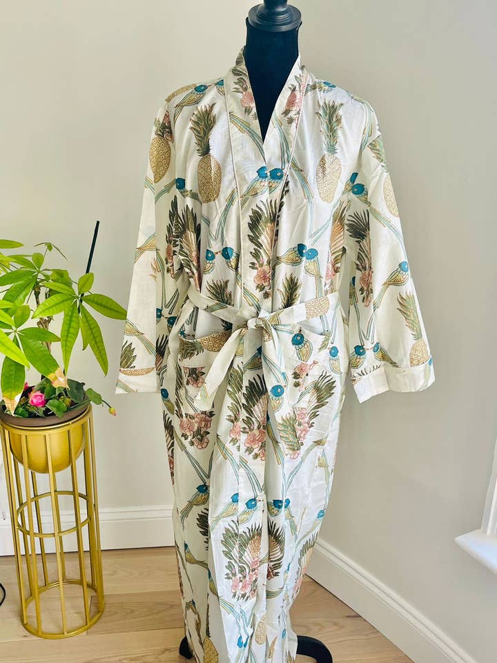 100% Cotton Kimono Robe for wholesale by AMRANIS
