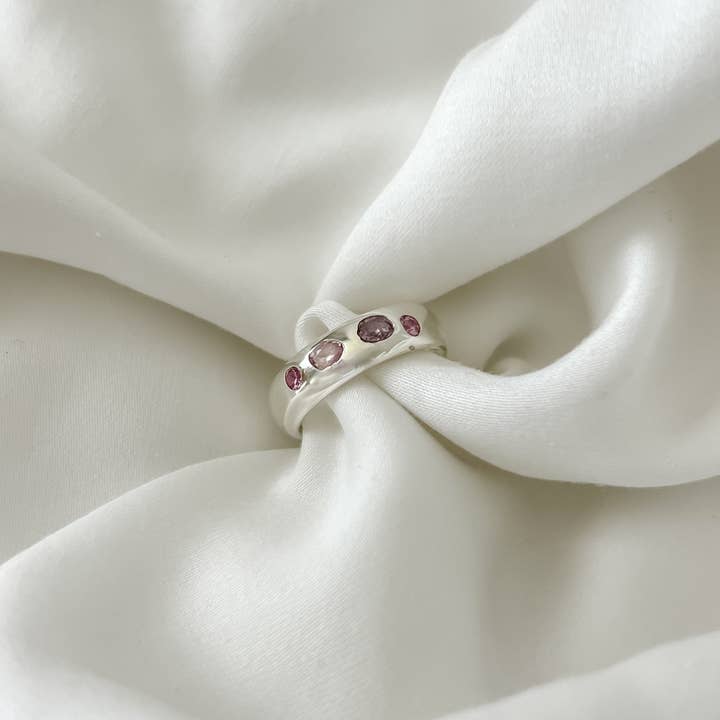 Amory C Jewelry - Wholesale Multi-Stone Ring - #9 Pink Sapphire 4 Stone3