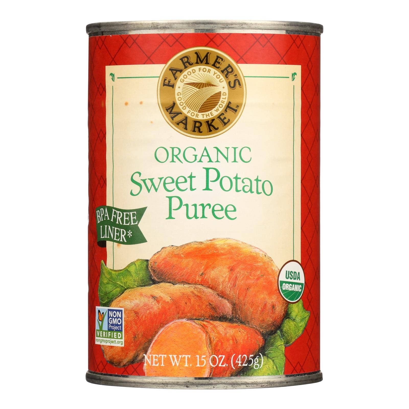 Everyday Supply Co - Wholesale Canned Vegetables - Organic Sweet Potato Puree, Canned, 15 oz0