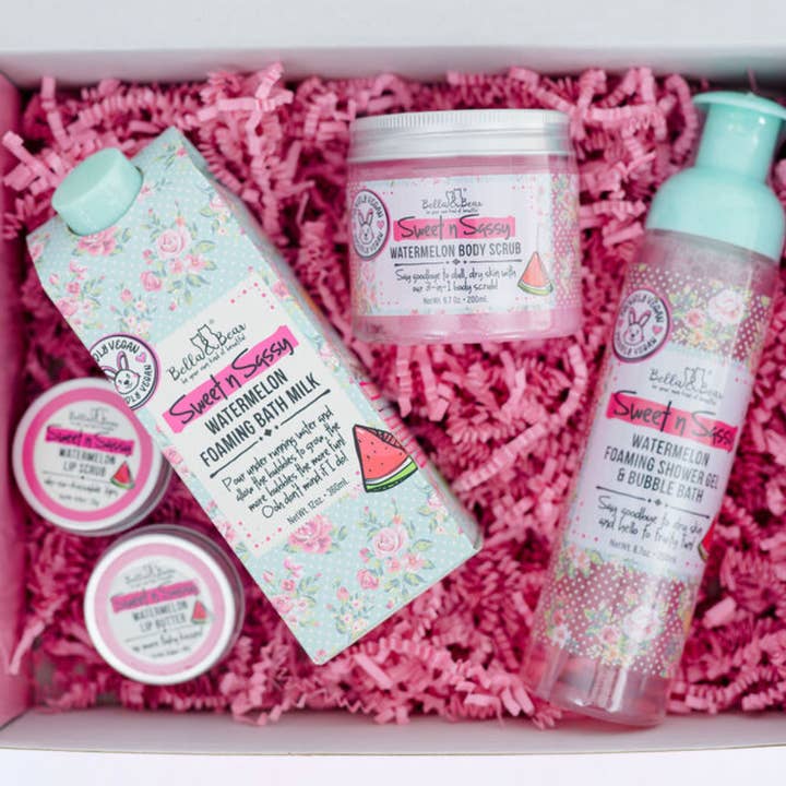 Bella & Bear - Wholesale Bath & Body Set - Sweet 'n' Sassy Mega Watermelon Bath & Body Large Gift Set