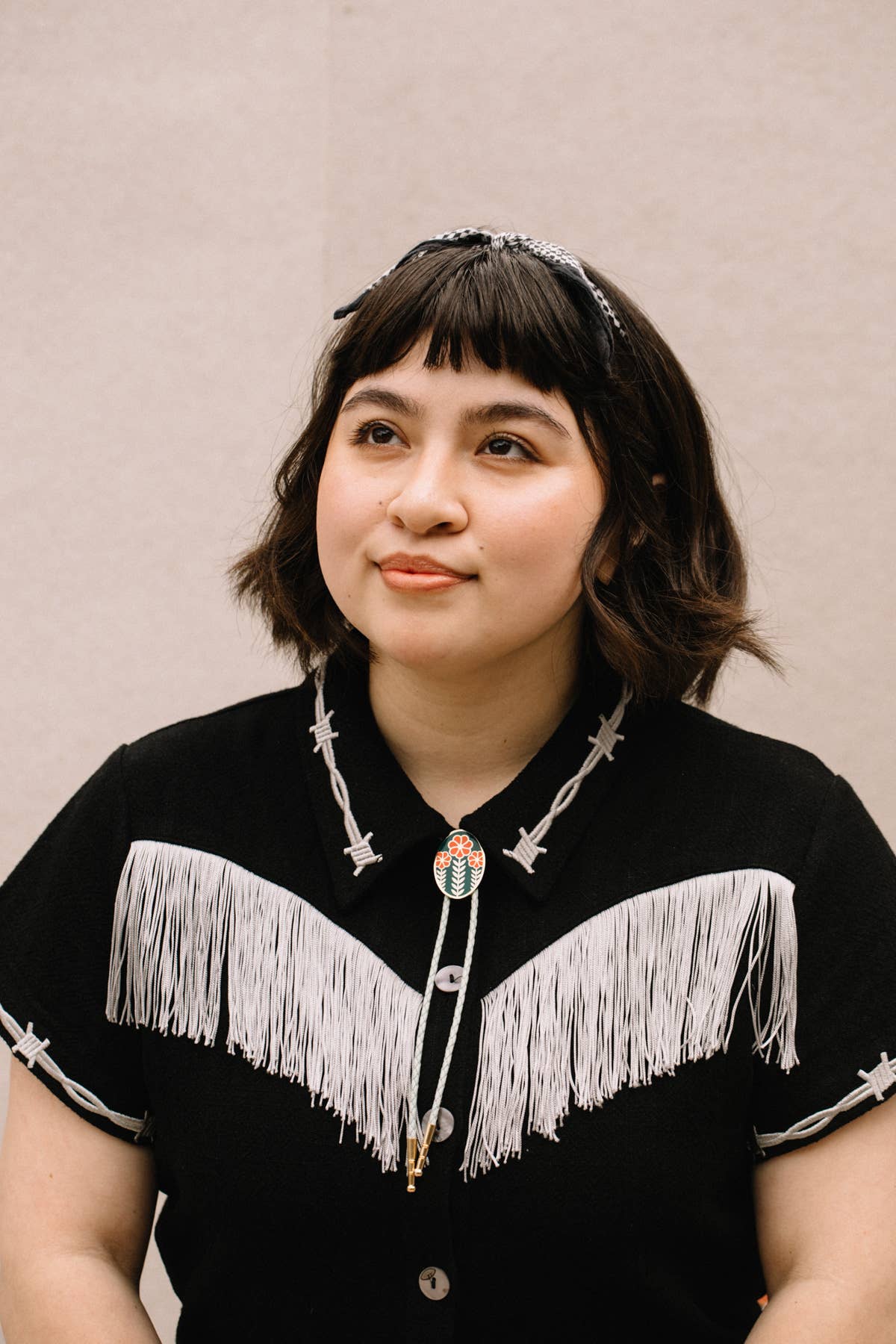 Tiny Deer Studio - Wholesale Pendant/Charm Necklace - Three Flower Bolo Tie3