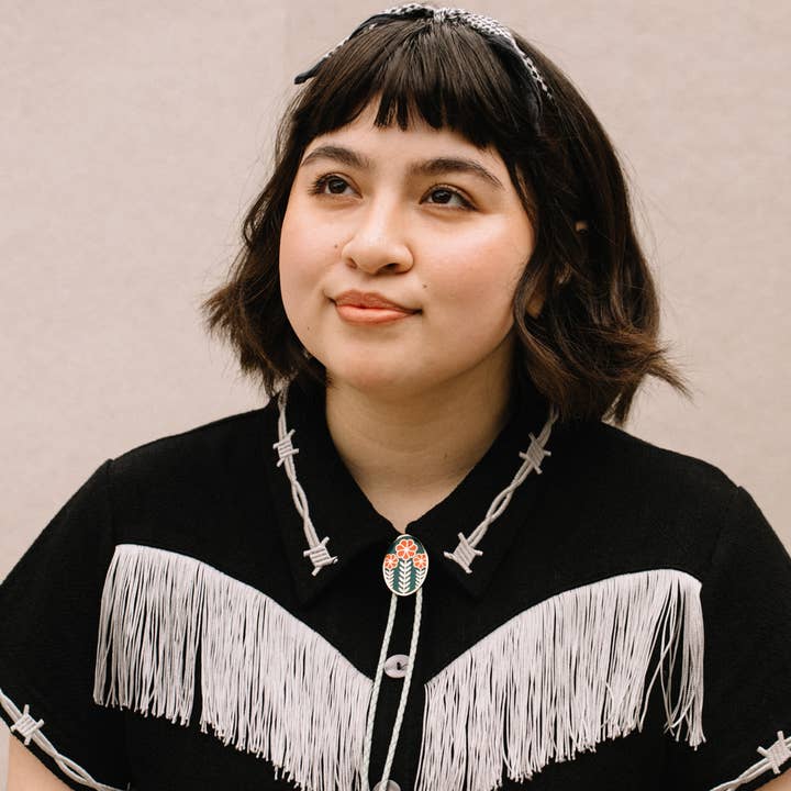 Tiny Deer Studio - Wholesale Pendant/Charm Necklace - Three Flower Bolo Tie3