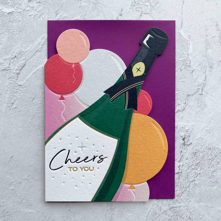 Cheers to You (congratulations) Card for wholesale by Heyyy Ltd