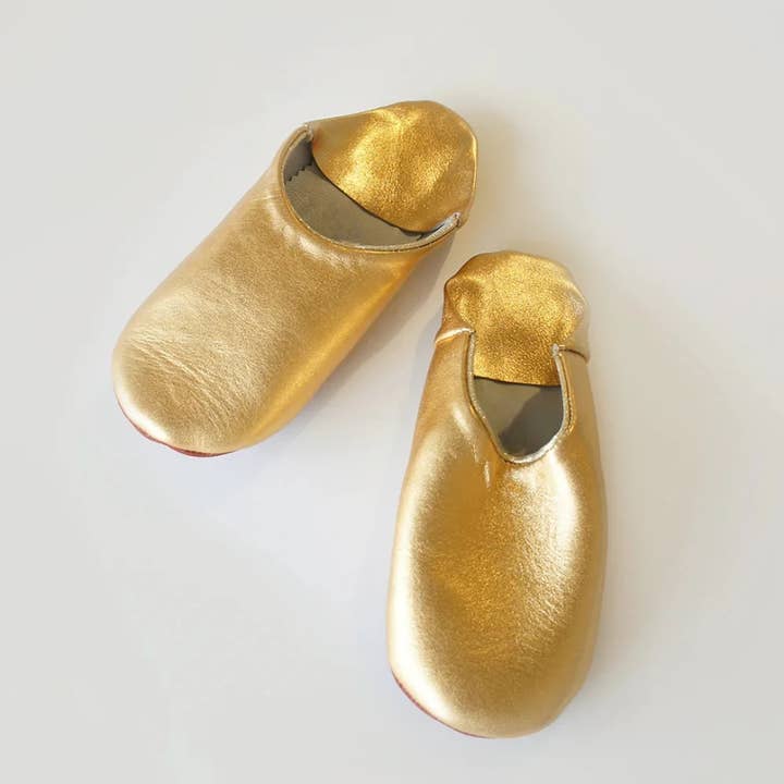 👡 Metallic Gold Babouche – Handmade Moroccan Slippers and other Purchase Wholesale babouche. Free Returns & Net 60 Terms on Faire trending on Faire.