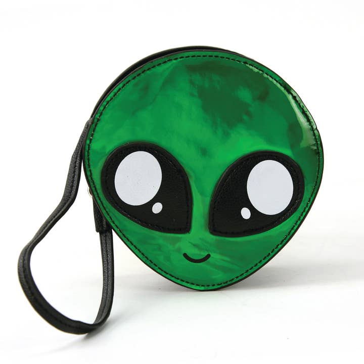 Alien Face Wristlet for wholesale by COMECO INC