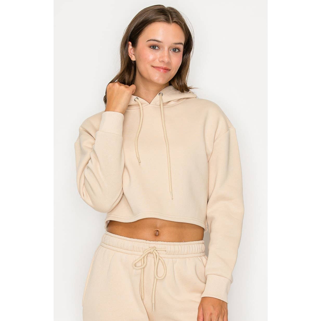 UP CLOTHING - Wholesale Hoodie - Women's - Cropped Fleece Pullover Hoodie Sweatshirt11