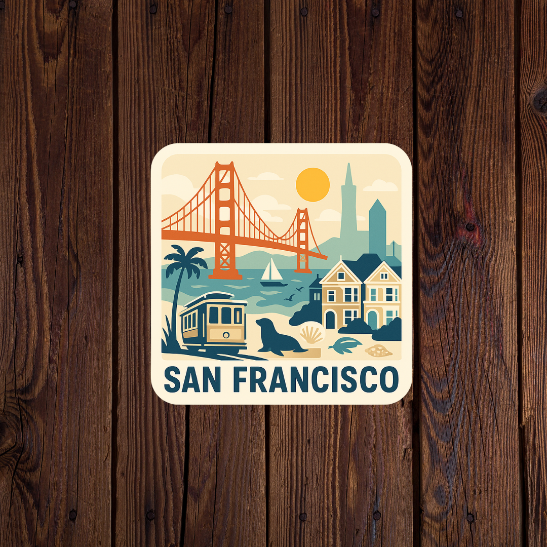 Kase Wear - Wholesale Sticker - San Fransisco Icon Sticker1