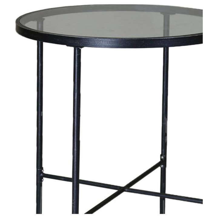 LOOMLAN - Wholesale Patio table - Provence Iron Round Outdoor Pub Table1