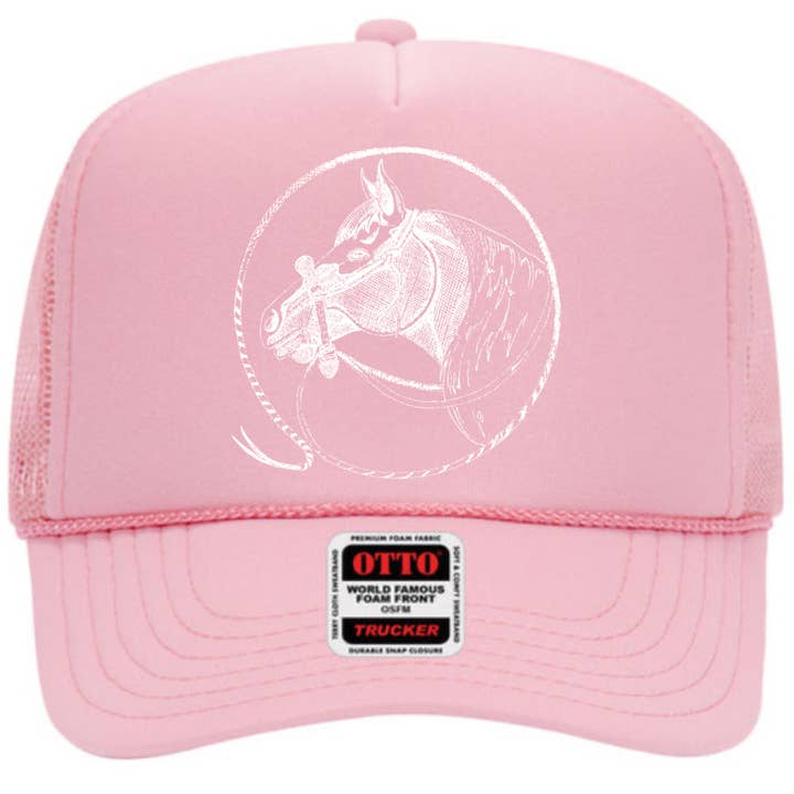 The Rodeo Rose - Wholesale Trucker hat – Women’s - Horse Head Foam Trucker Cowgirl Cowboy Western Rodeo4