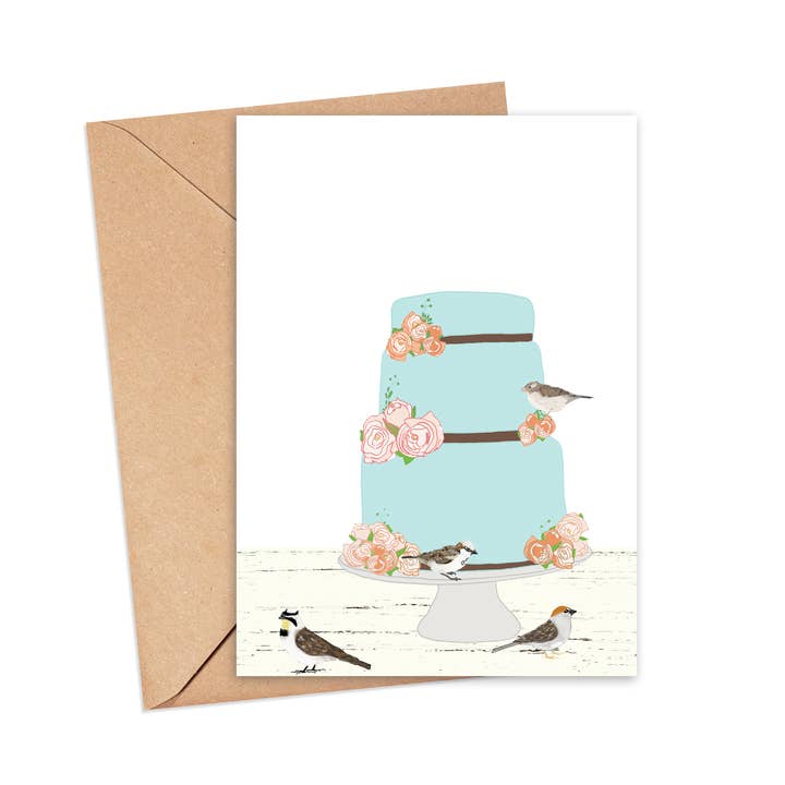 Kers op de taartkaart voor wholesale door Screech Owl Design