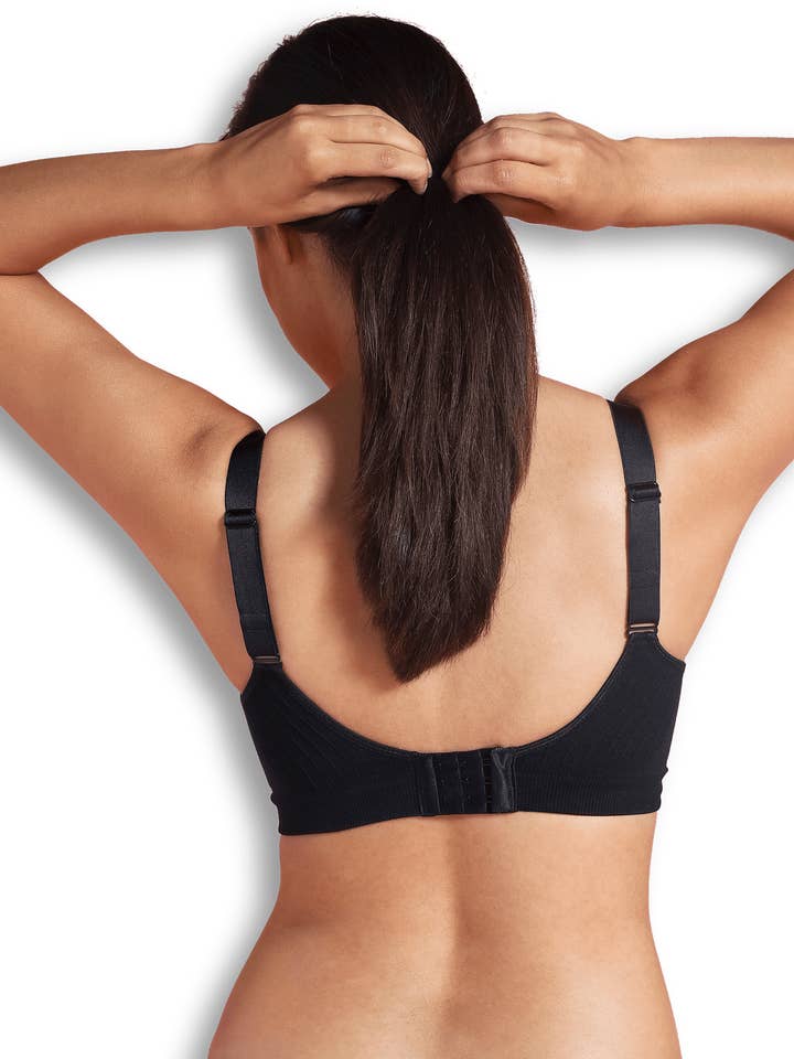 Carriwell – Großhandel Still-BH – Schwangerschafts- & Stillmode – Gepolsterter Schwangerschafts- und Still-BH (Schwarz)6